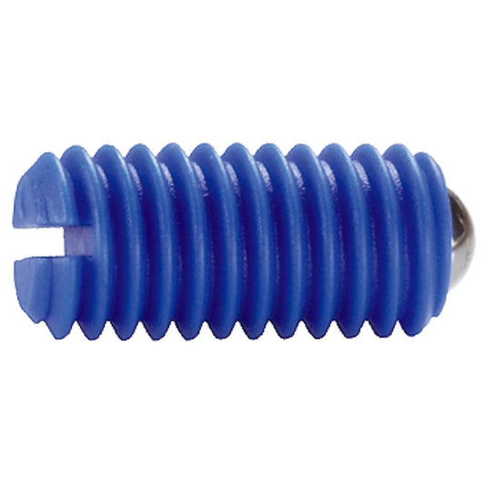 Halder | 22040 | Spring Plunger w/ Ball & Slot | Stainless Steel Ball | Pack of 10 - (Various Diameters)