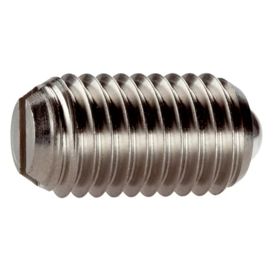 Halder | 22051 | Spring Plunger w/ Moveable Ball & Slot | Standard | Stainless Steel | Pack of 10 - (Various Diameters)