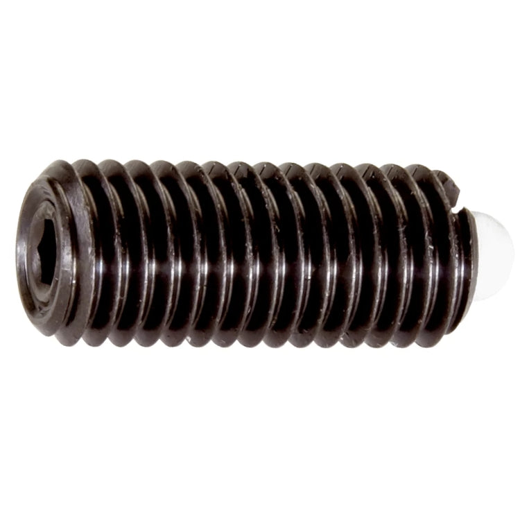 Halder | 22060 | Spring Plunger w/ Thermoplastic Ball & Internal Hexagon | Standard | Steel | Pack of 10 - (Various Diameters)