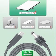 Starlink Mini USB-C to DC Power Cable 100W – 5M