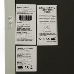 SUMAK SOLAR WALL MOUNTER HYBRID SOLAR ALL-IN-1 VICTOR NM-ESSM-4.2KW PLUS-200AH/25.6V