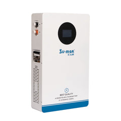 Su-mak Solar LiFePO4 Lithium Battery, 51.2V 100AH, 5.12kWh, A Grade Wall Mount Solar Energy Storage System