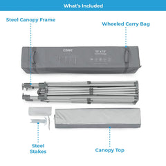 Core Equipment 13 x 13 Feet Instant Canopy Gazebo
