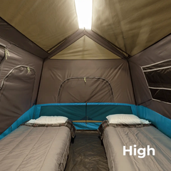 Core Equipment 6 Persons 11 x 9 Feet Lighted Instant Cabin Camping Tent