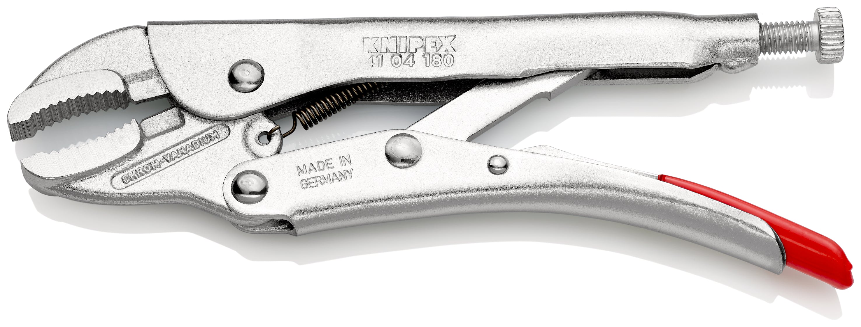 41 04 180 | Locking Grip Pliers | Semi-Circular Gripping Mouth - 180mm