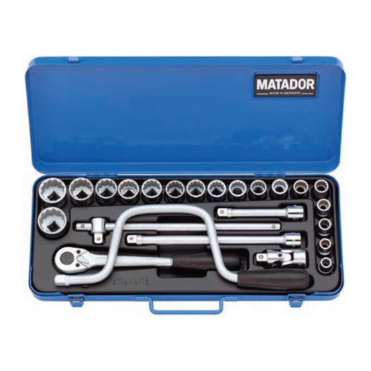 MATADOR 1/2" Socket Set 12P 3/8"-1.1/4"