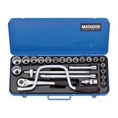 MATADOR 1/2" Socket Set 12P 3/8"-1.1/4"