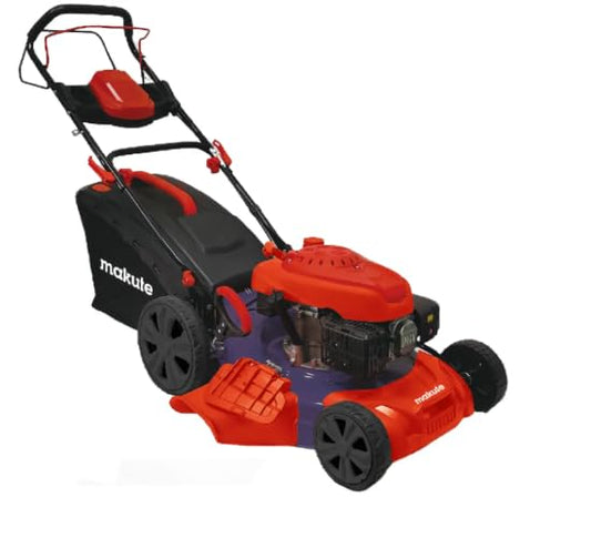 Makute 2.8kW Gasoline Lawn Mower Machine Grass Cutter with Grass Collector 5 HP Engine, 20-Inch Cutting Width, QLM121-18Z with 1 Year Warranty
