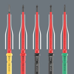 Wera | 05006633001 | KK Control Cabinet | Kraftform VDE Safe-Torque Speed Screwdriver Set | 23pc + Tool Pouch