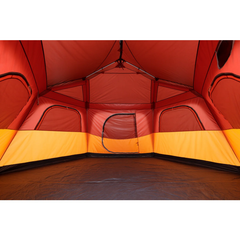 Outdoor 8 Persons 15 x 13 Feet Instant Lighted Hexagon Camping Tent