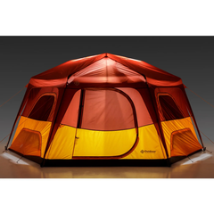 Outdoor 8 Persons 15 x 13 Feet Instant Lighted Hexagon Camping Tent