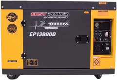 Easy Power 10 kW/12.5 kVA Electric & Remote Start 3 Phase Silent Diesel Generator EP13800D for Power Backup, Outdoor and Residencial Use
