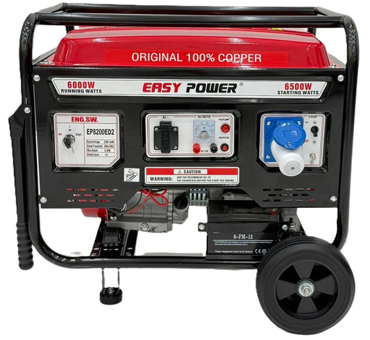 Easy Power 6.5 kW Portable Gasoline Generator for Power Backup, Outdoor and Home Use
