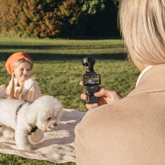 DJI Osmo Pocket 3 Creator Combo, Vlogging Camera with 1'' CMOS & 4K/120fps Video, 3-Axis Stabilization, Face/Object Tracking, Mic Included for Clear Sound, UAE Version with Official Warranty Support