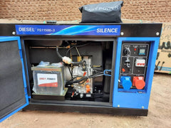 Easy Power 9 kW/12.5 kVA Electric & Remote Start 3 Phase Silent Diesel Generator FS11500-380V for Power Backup, Outdoor and Residencial Use