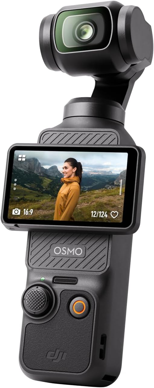 DJI Osmo Pocket 3 Creator Combo, Vlogging Camera with 1'' CMOS & 4K/120fps Video, 3-Axis Stabilization, Face/Object Tracking, Mic Included for Clear Sound, UAE Version with Official Warranty Support