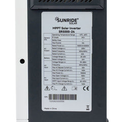 SUNRIDE SOLAR WALL MOUNTED HYBRID SOLAR INVERTER 5KW 24V