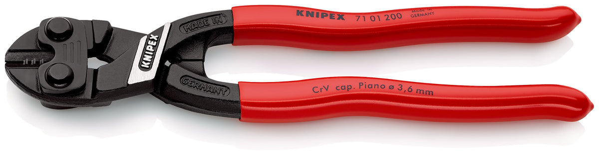 71 01 200 | CoBolt® Compact Bolt Cutters | Coated Handle | Black Atramentized - 200mm