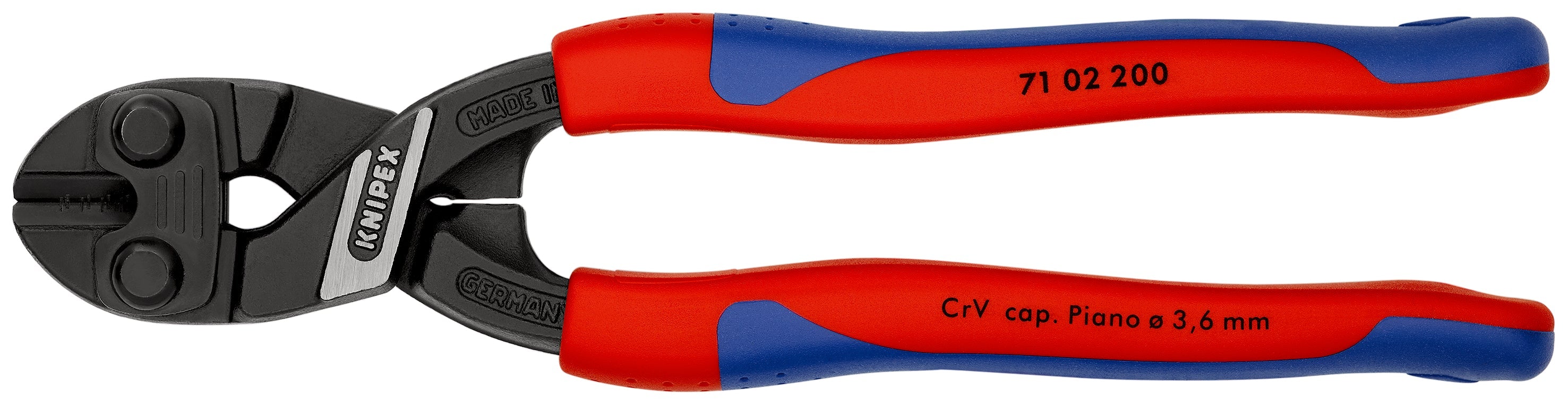 71 02 200 | CoBolt® Compact Bolt Cutters | Multi-Component Handle | Black Atramentized - 200mm