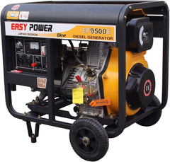Easy Power 8 kW EP9500E Portable Diesel Generator for Power Backup, Outdoor and Home Use
