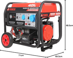 Ai Power 8000W/9000W Portable Gasoline Generator A15000CE  for Job Sites & Home