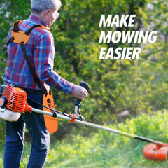 KT Plus Comfort Padded Harness for Garden Brush Cutter, Lawn Mowers with Adjustable Double Shoulder Strap