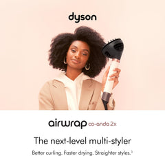 Dyson Airwrap Co-anda2x Multi-Styler and Dryer Curly & Coily Ceramic Pink and Rose Gold HS09 with 2 Years Dyson Warranty