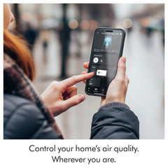 Dyson HushJet™ Purifier Compact, Quiet air purifier, App controlled, purifies up to 203 sq ft, Captures NO2 (Black/Teal)