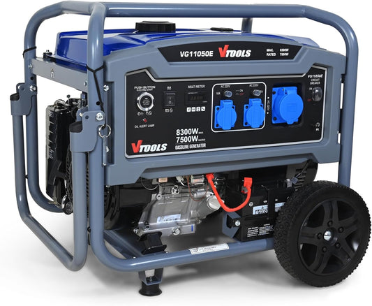 VTools 8300W High-Performance Generator, 457cc 4-Stroke Engine