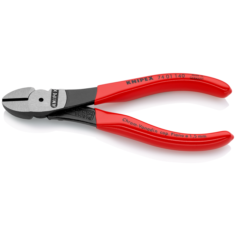 74 01 Series | High-Leverage Diagonal Cutter | Coated Handle | Black Atramentized - (Various Sizes)