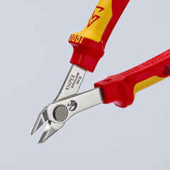 78 06 125 | VDE Electronics Super Knips® | Multi-Component Handle | Polished Head / INOX Steel - 125mm