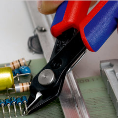 Knipex | 78 61 125 SB | Electronics Super Knips® | Multi-Component Handle | Burnished Head / Tool Steel - 125mm