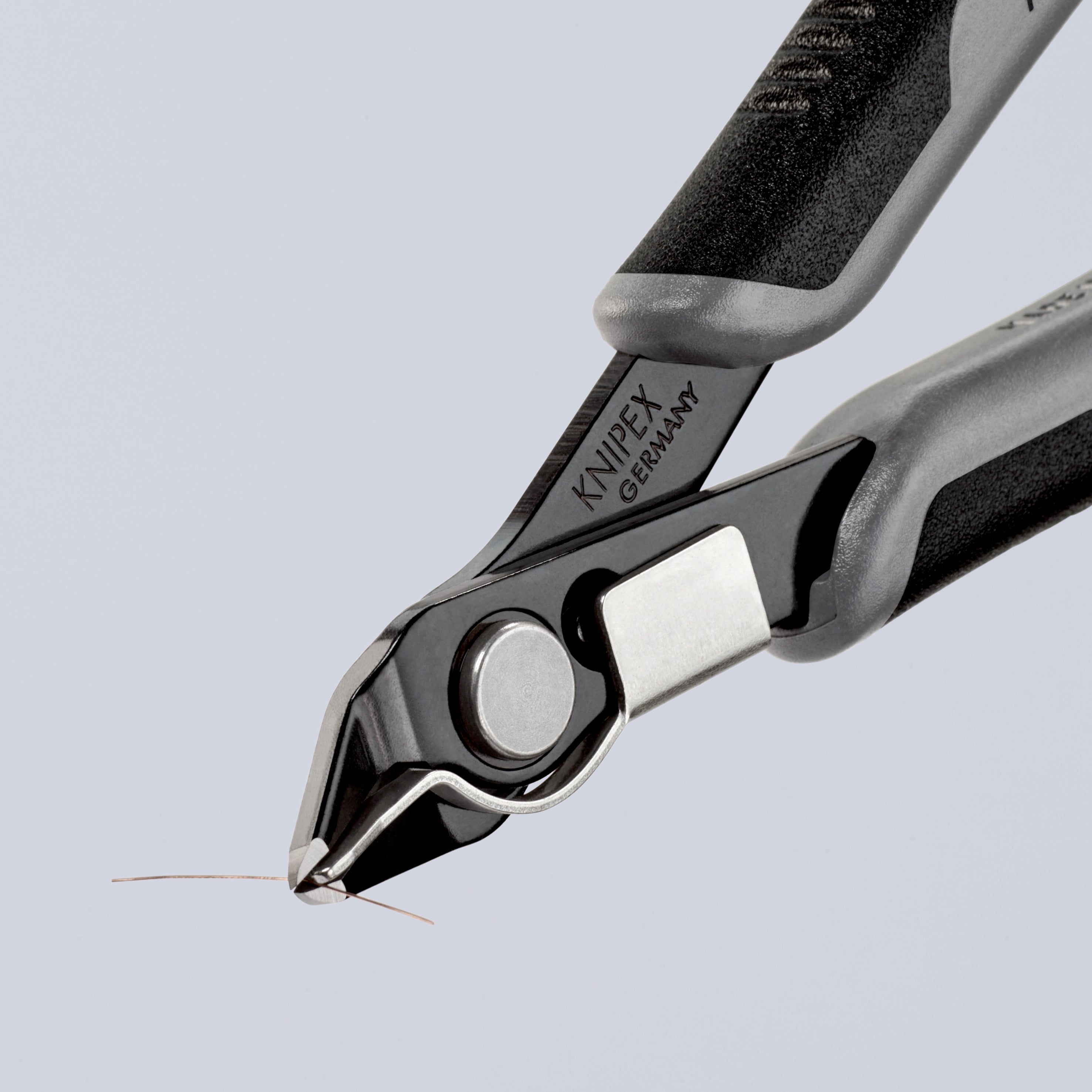 78 71 125 ESD | Electronics Super Knips® (with Lead Catcher) | Multi-Component Handle | Burnished Head / Tool Steel - 125mm