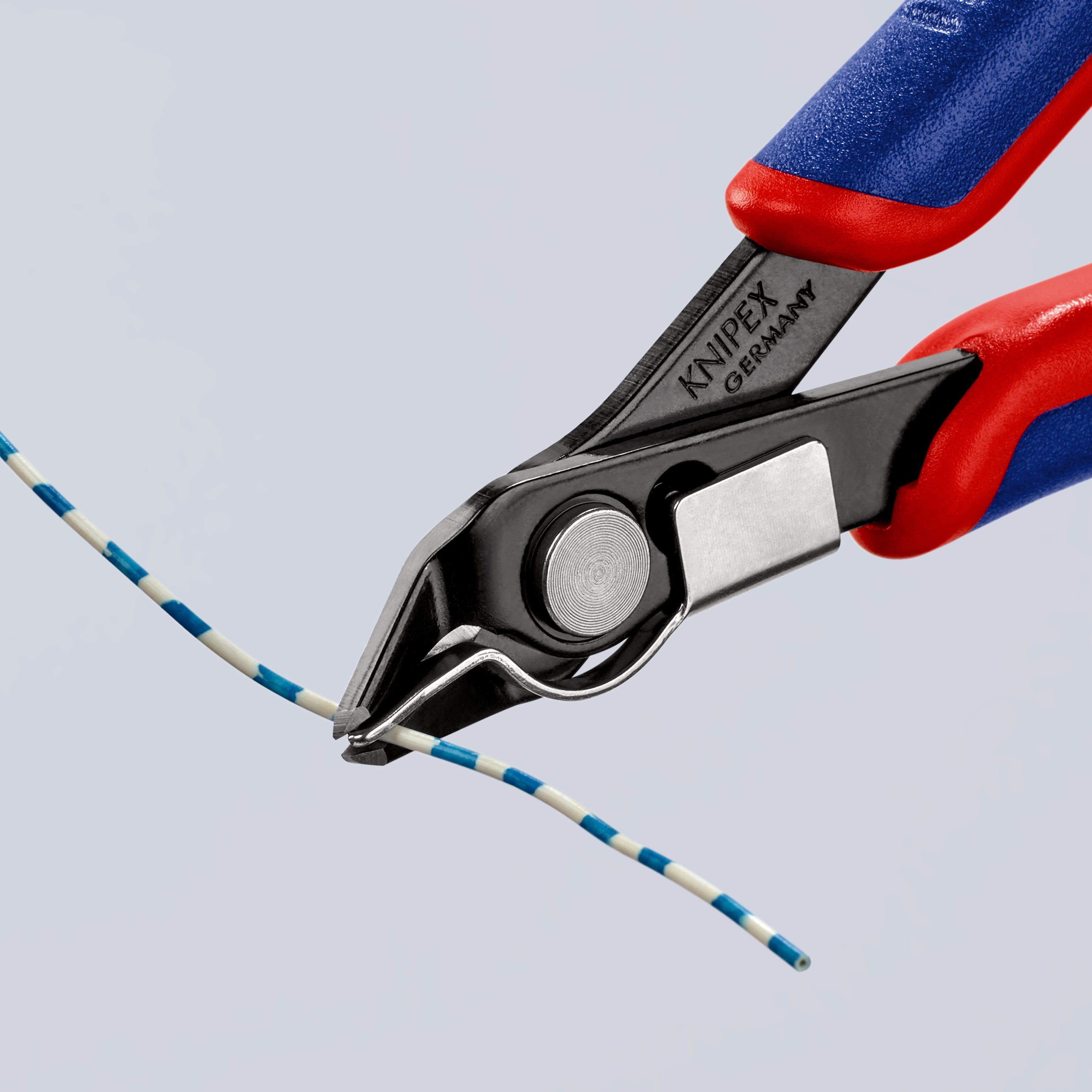 78 91 125 | Electronics Super Knips® (with Very Small Bevel & Lead Catcher) | Multi-Component Handle | Burnished Head / Tool Steel - 125mm