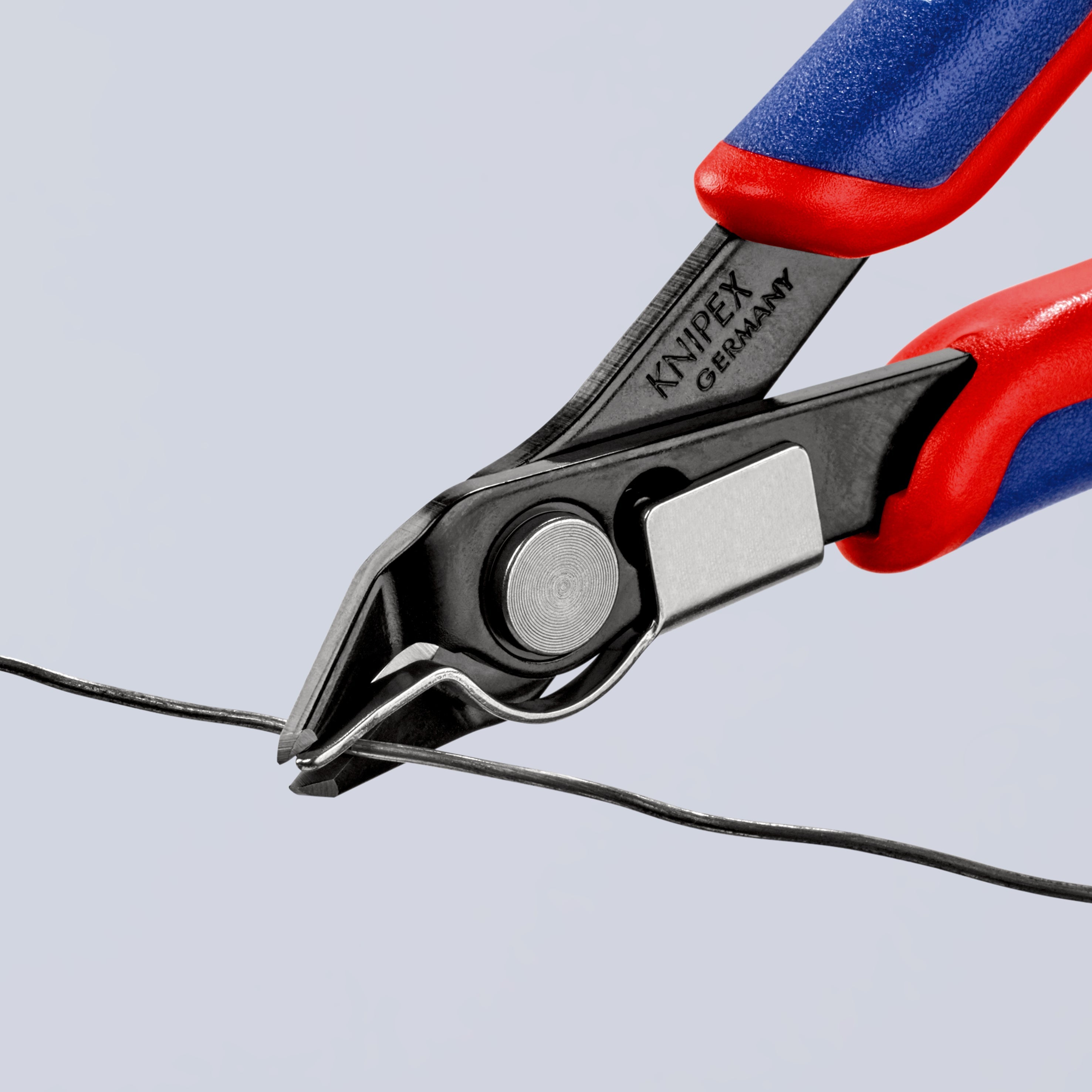 78 91 125 | Electronics Super Knips® (with Very Small Bevel & Lead Catcher) | Multi-Component Handle | Burnished Head / Tool Steel - 125mm