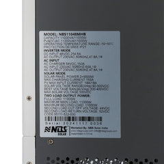NBS SOLAR WALL MOUNTED HYBRID SOLAR INVERTER NBS11048MHB 11000VA/48V