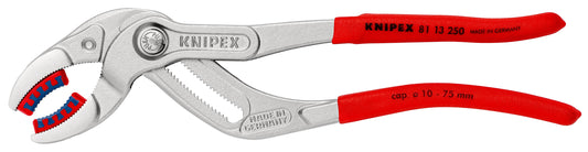 81 13 250 | Siphon & Connector Pliers (with Plastic Jaws) | Non-Slip Handle | Chrome Plated - 250mm