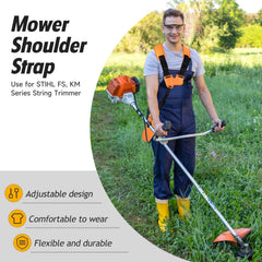 KT Plus Comfort Padded Harness for Garden Brush Cutter, Lawn Mowers with Adjustable Double Shoulder Strap