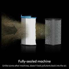Dyson HushJet™ Purifier Compact, Quiet air purifier, App controlled, purifies up to 203 sq ft, Captures NO2 (Black/Teal)