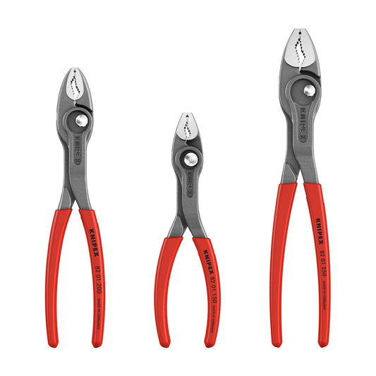 82 01 Series | TwinGrip Slip Joint Pliers | Non-Slip Handle | Black Atramentized - (Various Sizes)