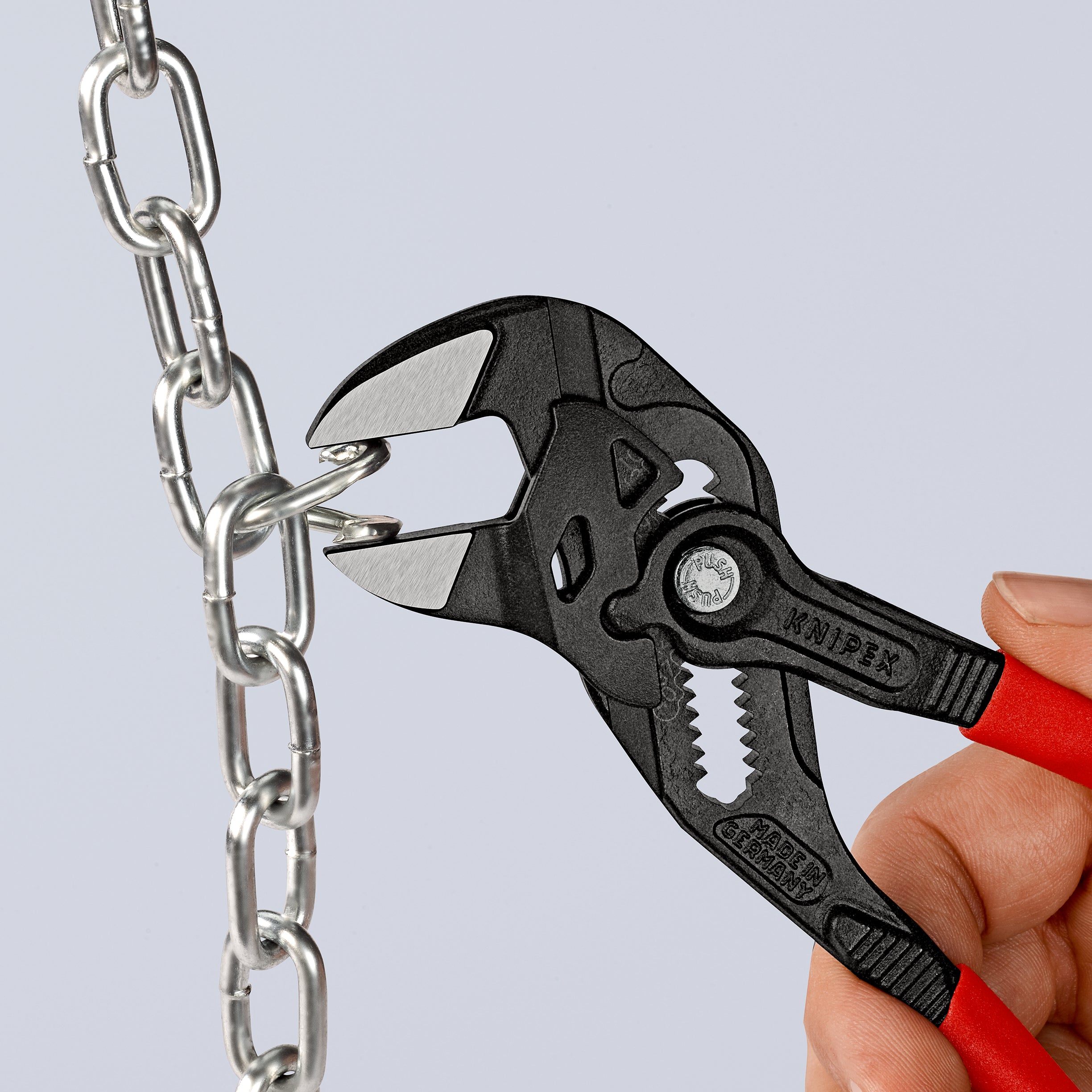 86 01 180 | Pliers Wrench - Dual Use Tool | Coated Handle | Black Atramentized - 180mm