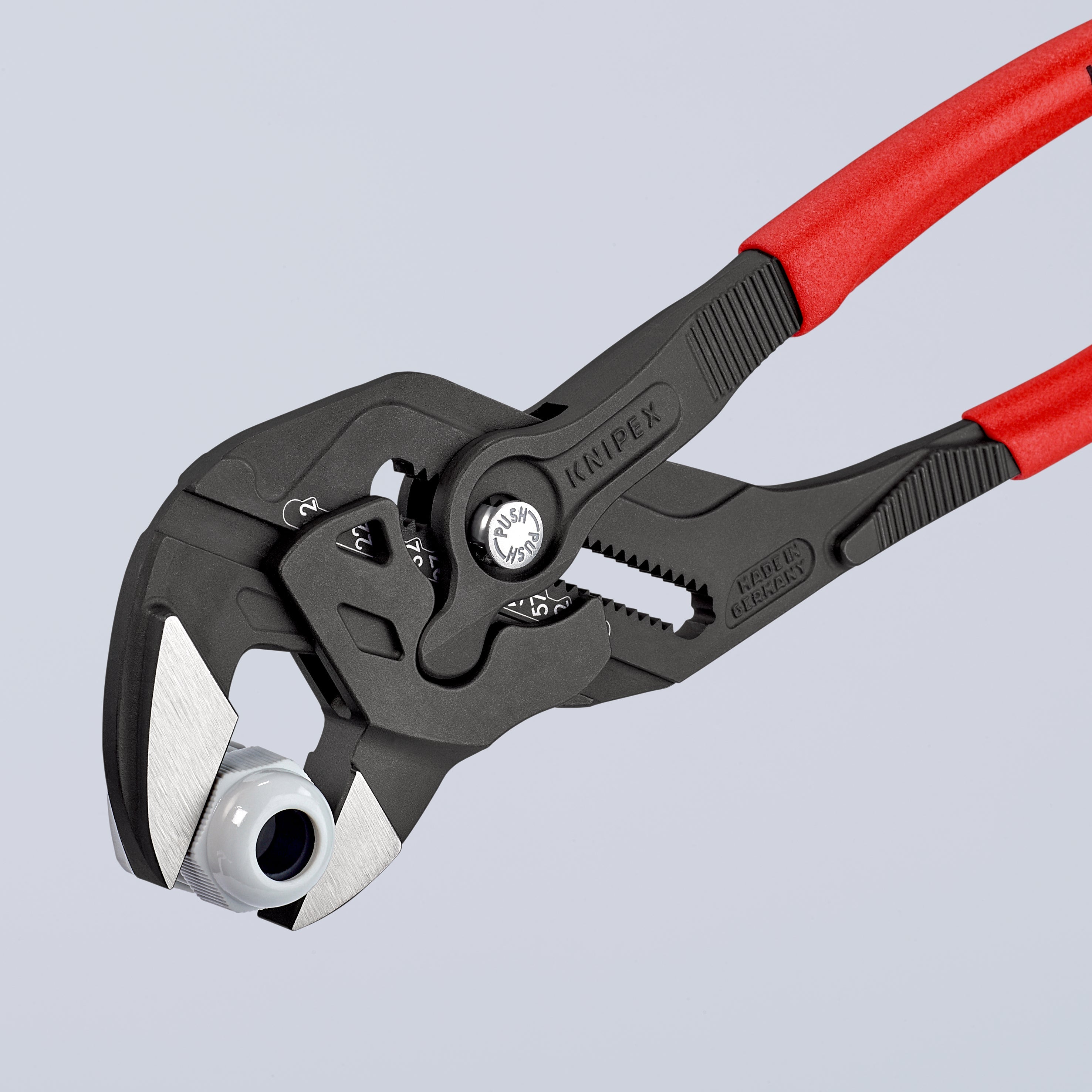86 01 300 | Pliers Wrench - Dual Use Tool | Coated Handle | Black Atramentized - 300mm