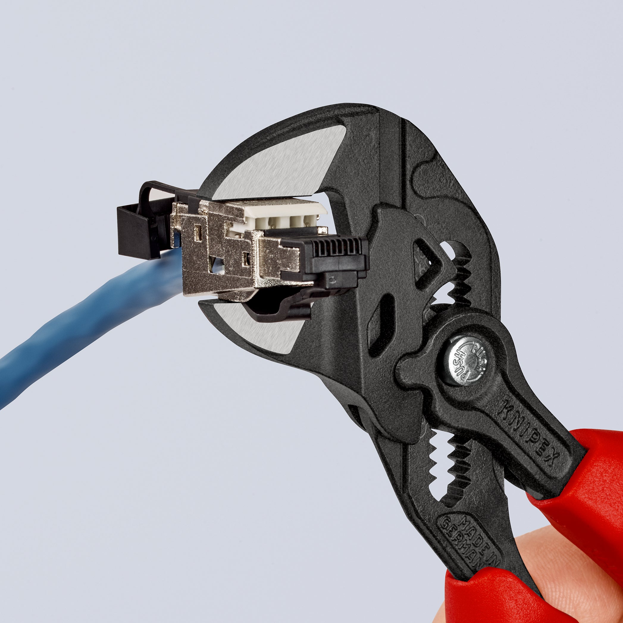 86 02 180 | Pliers Wrench - Dual Use Tool | Multi-Component Handle | Black Atramentized - 180mm