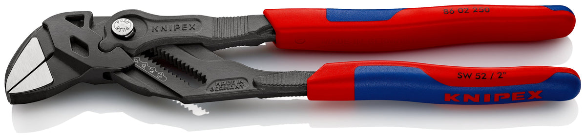 86 02 250 | Pliers Wrench - Dual Use Tool | Multi-Component Handle | Black Atramentized - 250mm