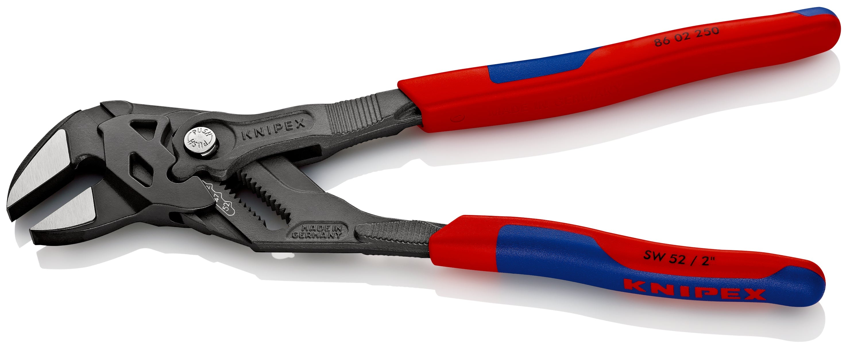 86 02 250 | Pliers Wrench - Dual Use Tool | Multi-Component Handle | Black Atramentized - 250mm