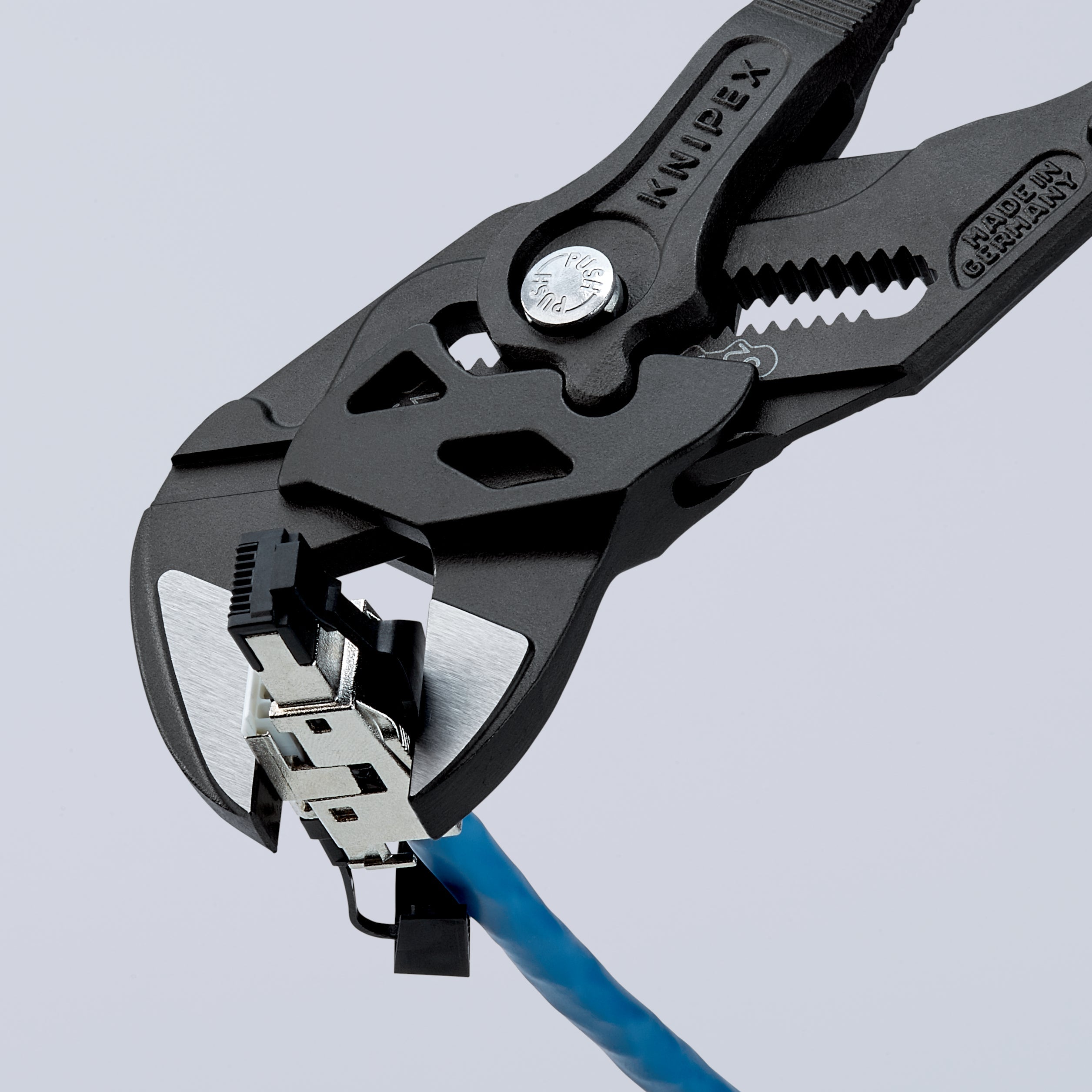 86 02 250 | Pliers Wrench - Dual Use Tool | Multi-Component Handle | Black Atramentized - 250mm