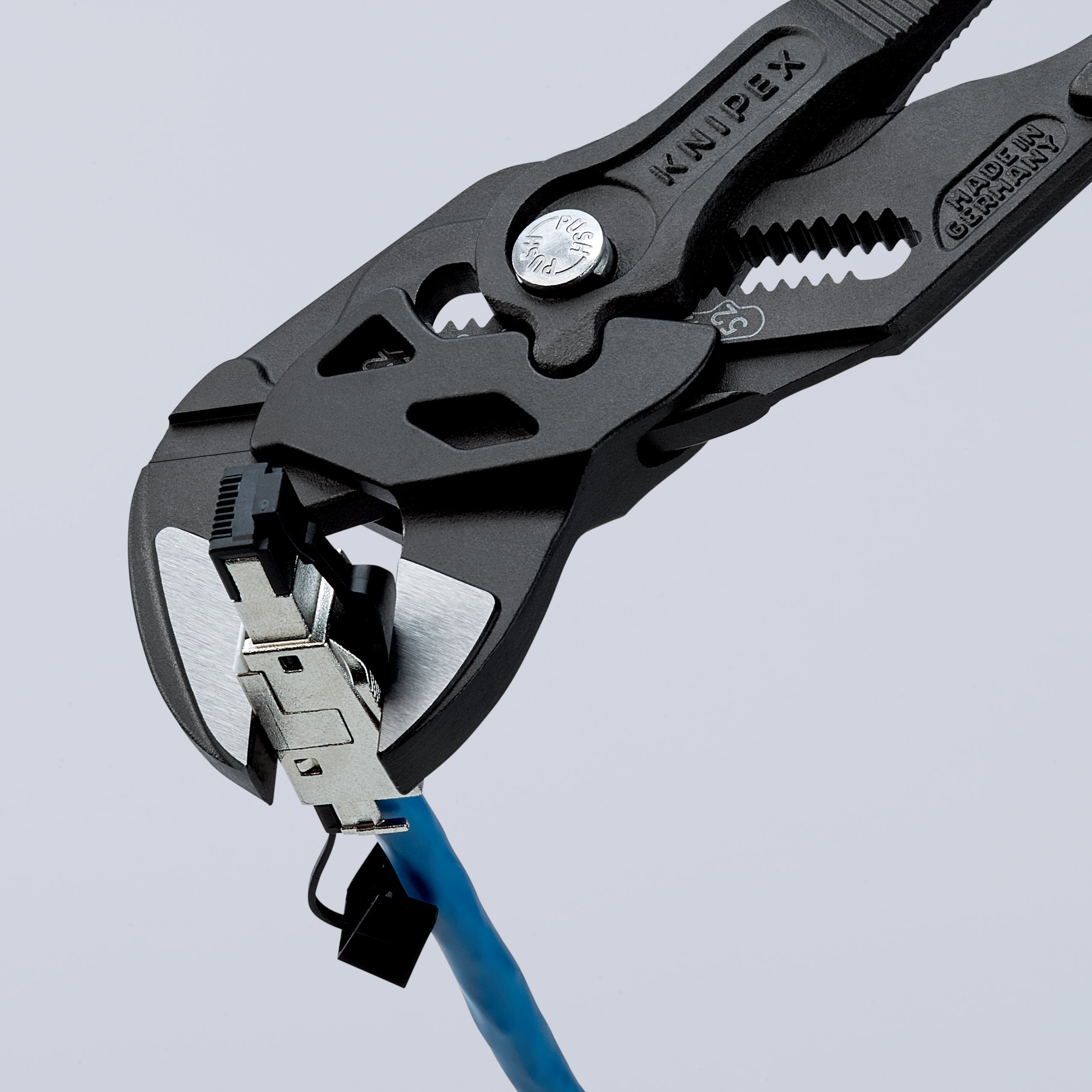 86 02 250 | Pliers Wrench - Dual Use Tool | Multi-Component Handle | Black Atramentized - 250mm