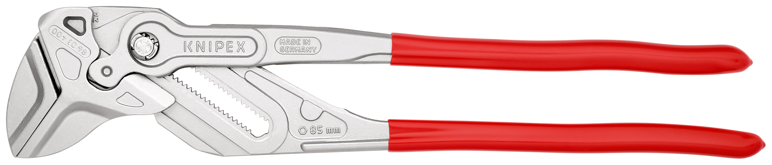 86 03 400 | Pliers Wrench - Dual Use Tool | Coated Handle | Chrome Plated - 400mm