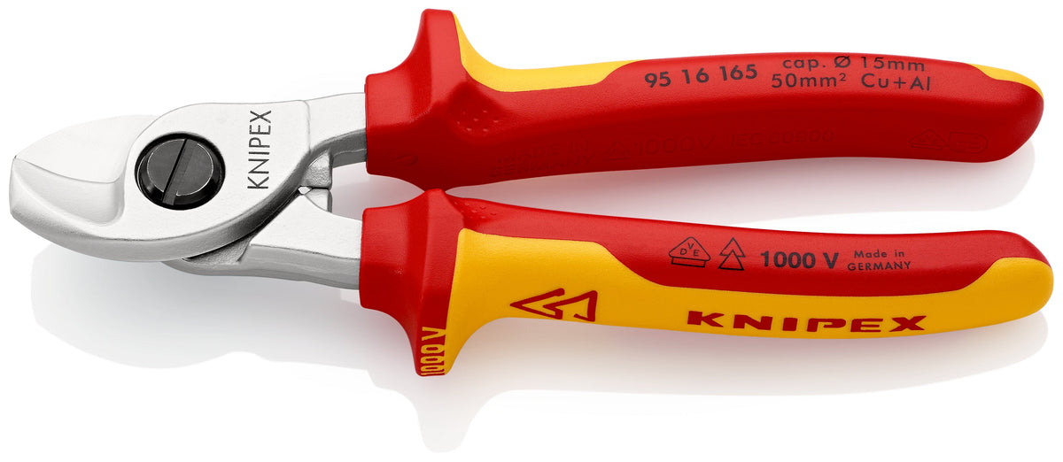 95 16 165 | VDE Cable Shears | Multi-Component Handle - 165mm