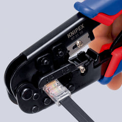 97 51 10 SB | Crimping Pliers for RJ11 / RJ12 Western Plugs | Multi-Component Handle - 190mm